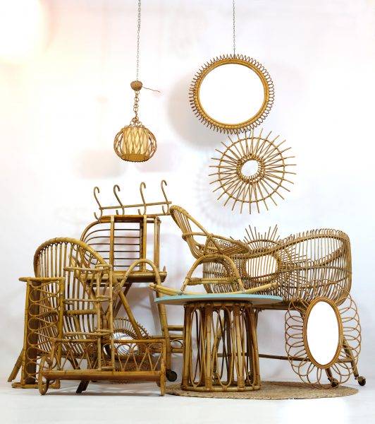 Mobilier en rotin