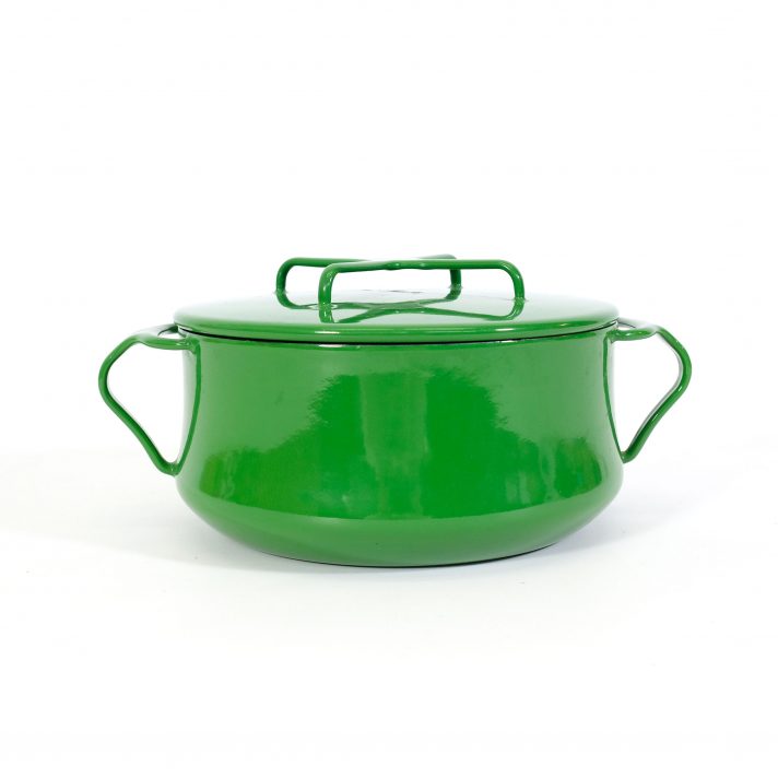 Cocotte Kobenstyle émaillée vert.