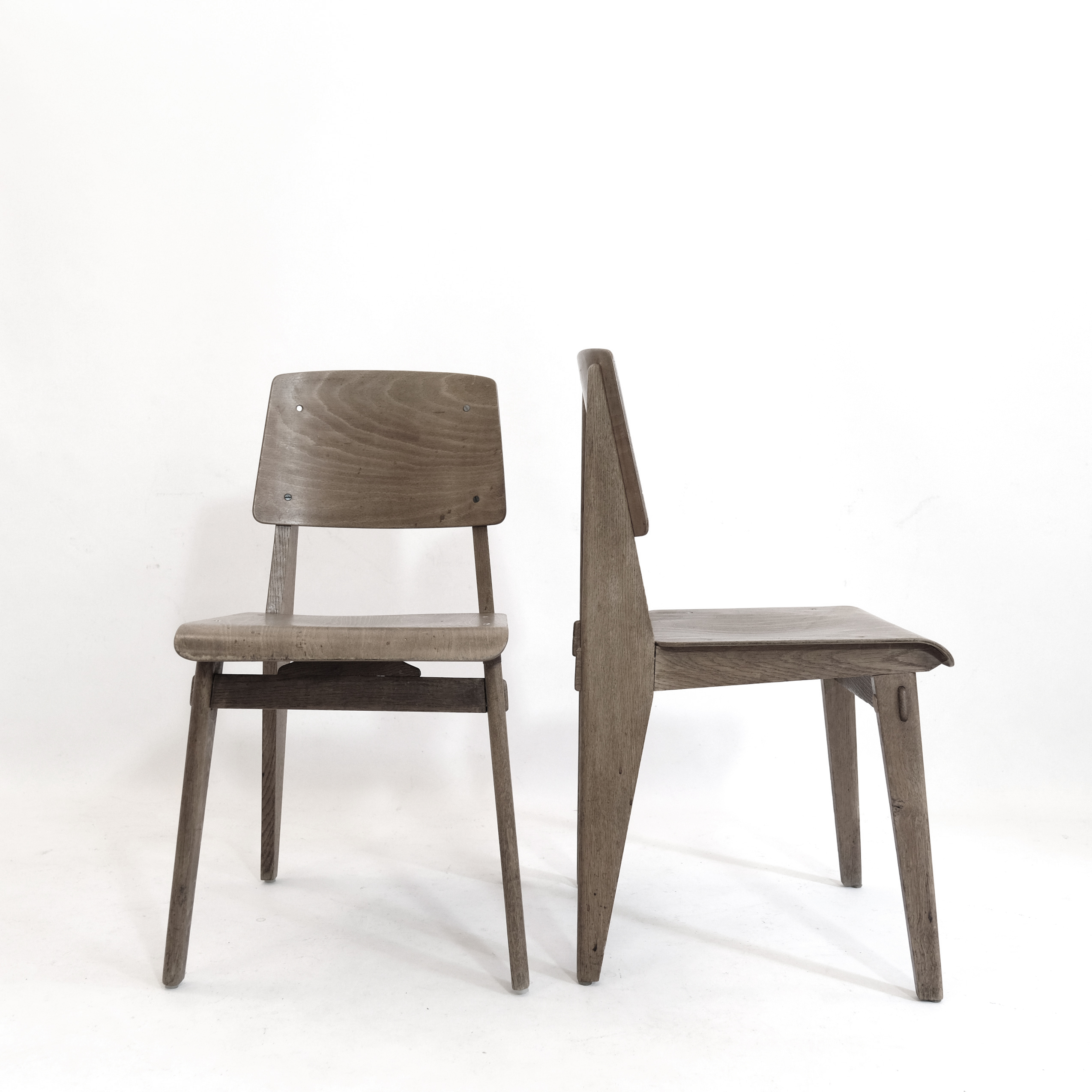 Standard chair « Tout bois » by Jean Prouvé, — LampAndCo