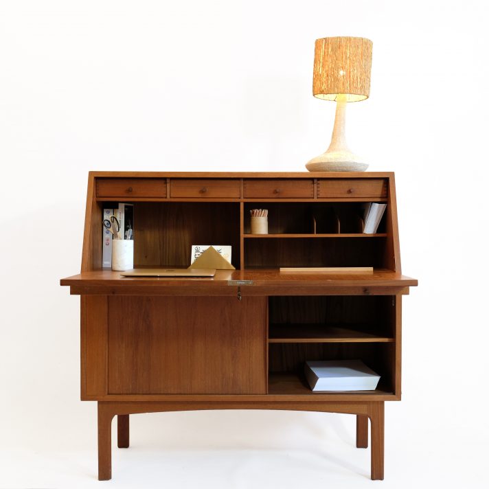 Clever Danish writing desk from the sixties.