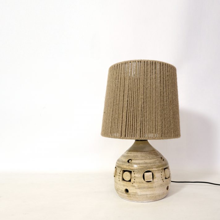Georges Pelletier, ceramic table lamp, 1960-1970.