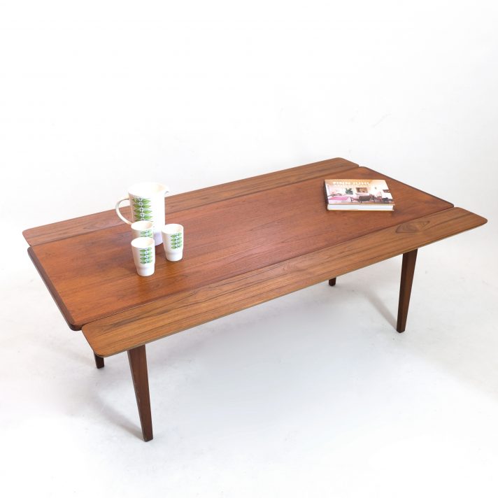 Table basse scandinave avec allonges, 1960s.