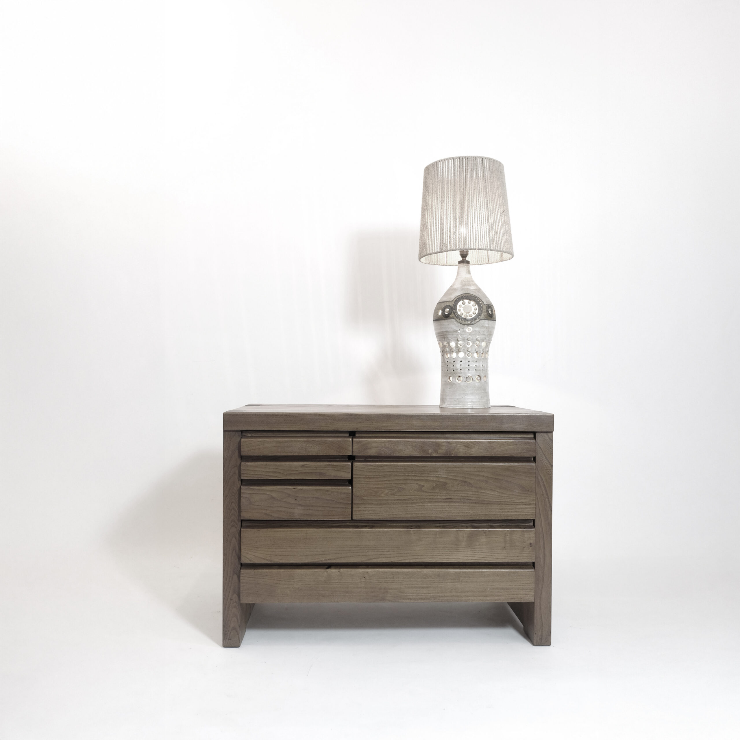 Pierre Chapo, commode R19 en orme massif, 1975.