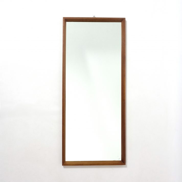 Grand miroir scandinave, 1960s, 74x32cm.