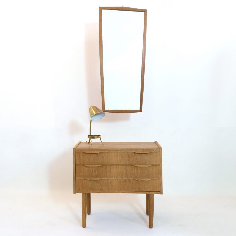 Little chest of drawers and mirror, 1960s.