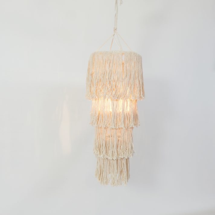 Mexican macramé shade, 5 available.