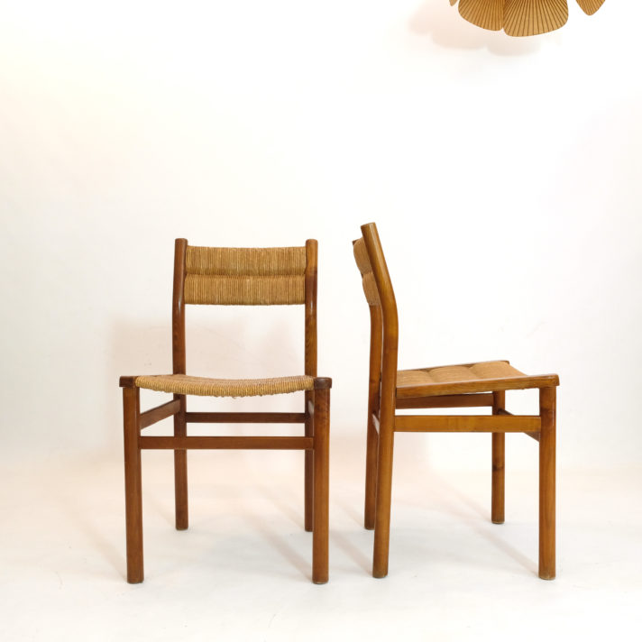 Pierre Gautier Delaye, pair of Week-end chairs, 1955.