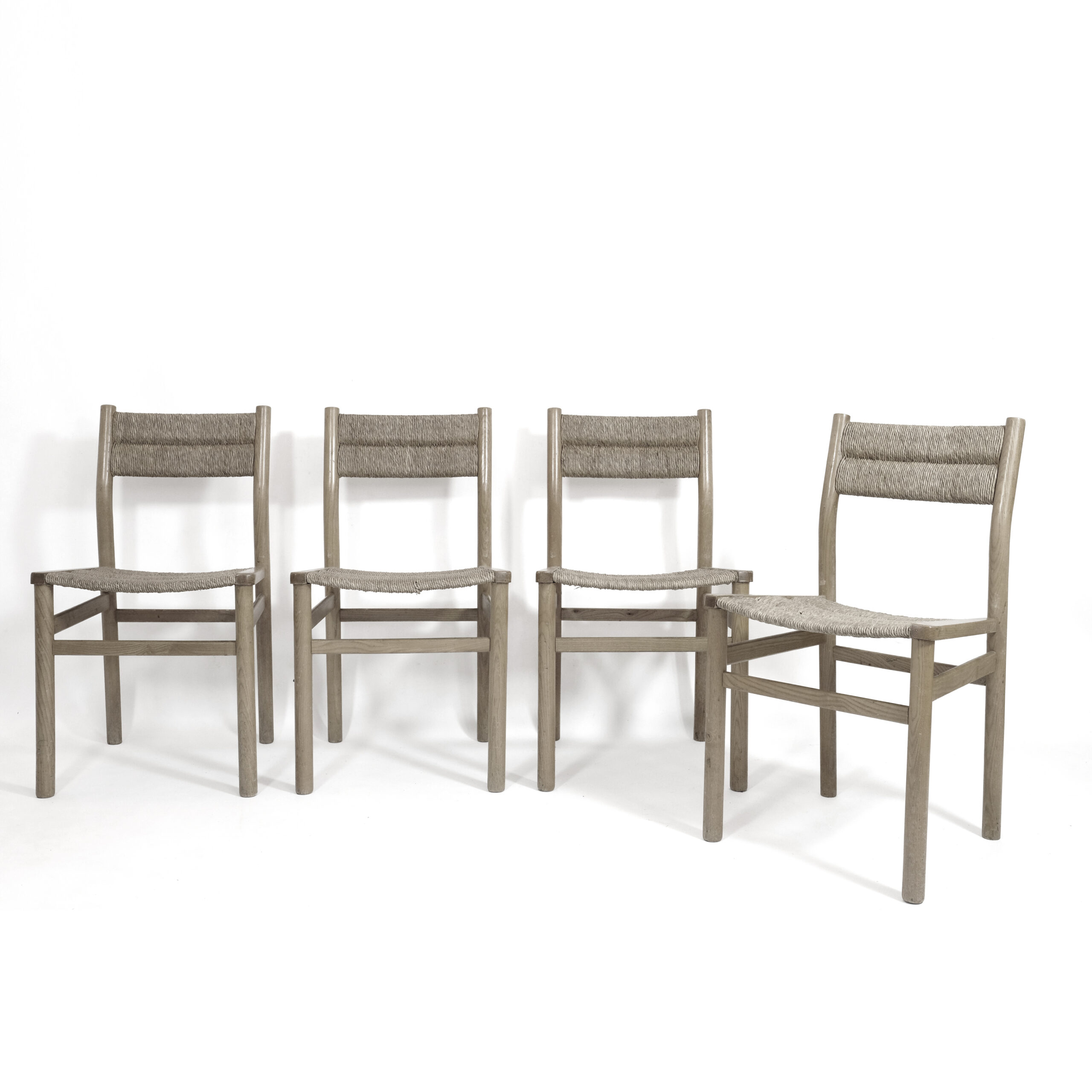 Pierre Gautier Delaye, suite de 4 chaises Week-End, 1960s.