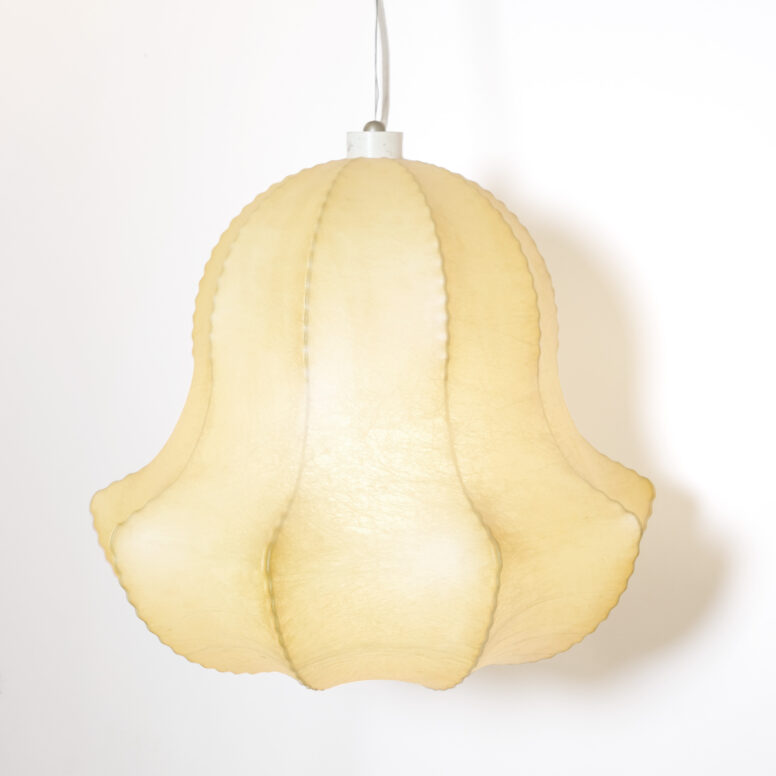 Large Italian cocoon pendant from the sixties.