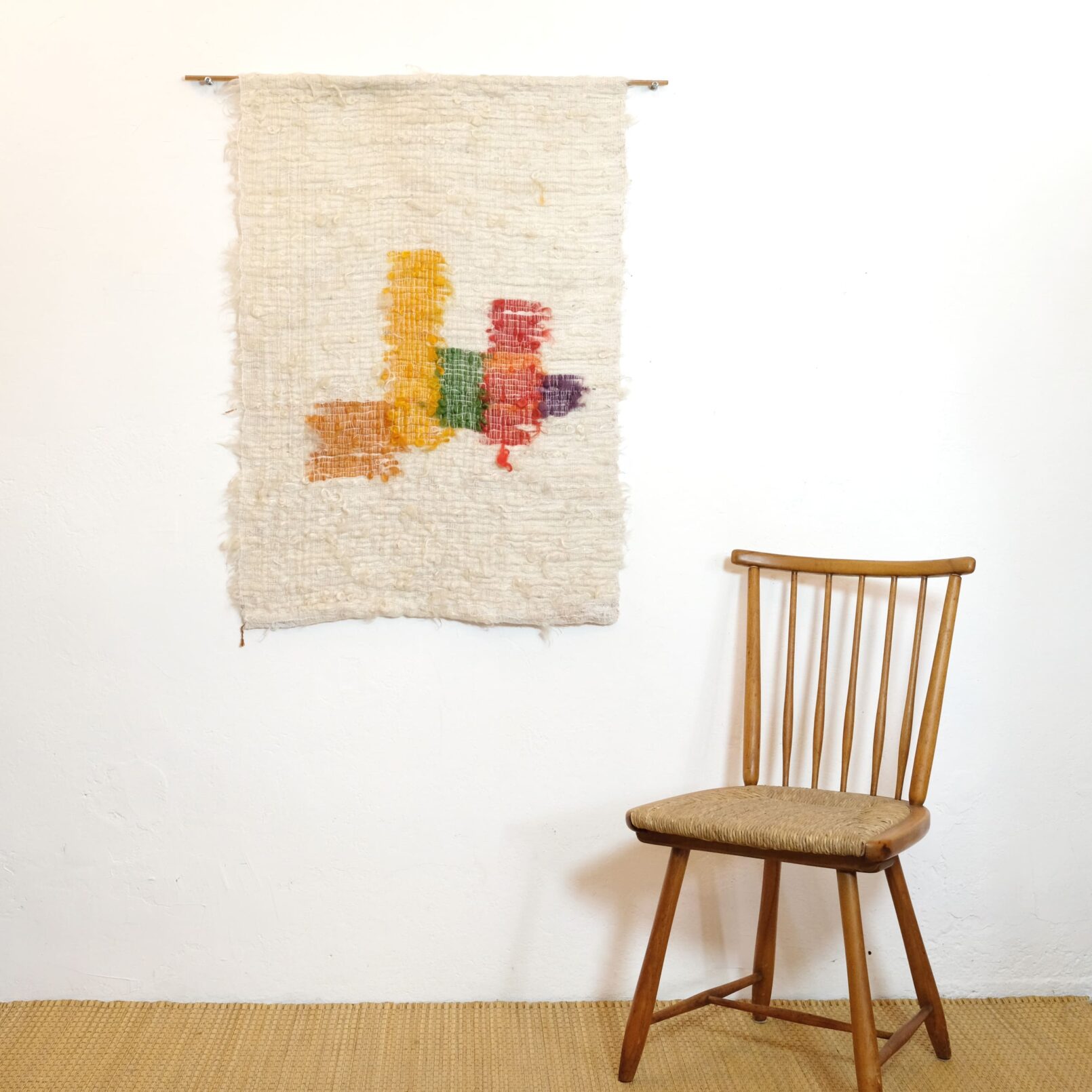 Janine Habert, woolen weaving, 100x70cm.