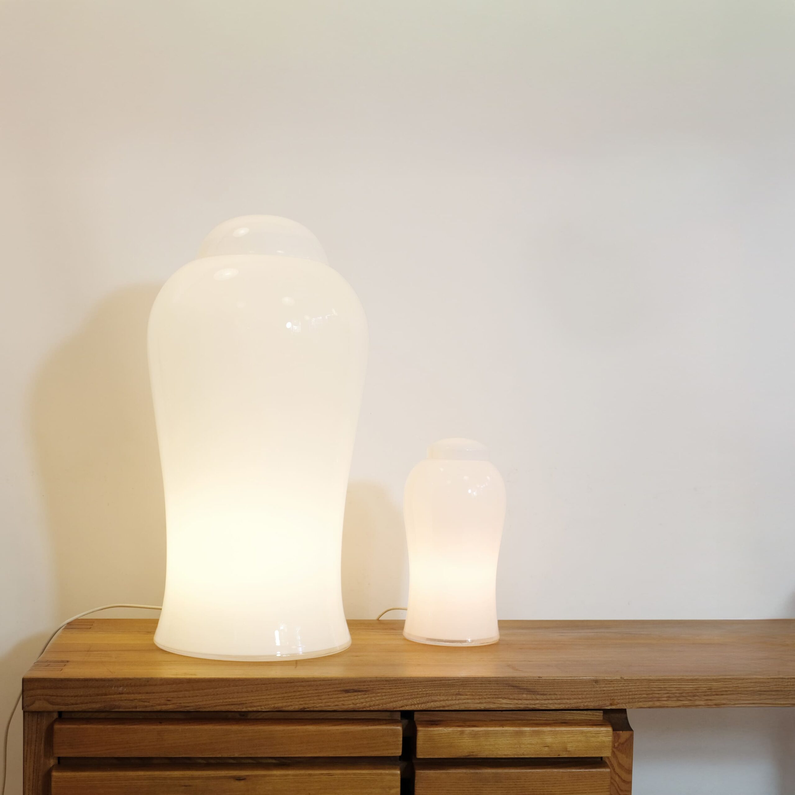 Ingo Maurer, lampe Tsching III et Tschang I, 1979.