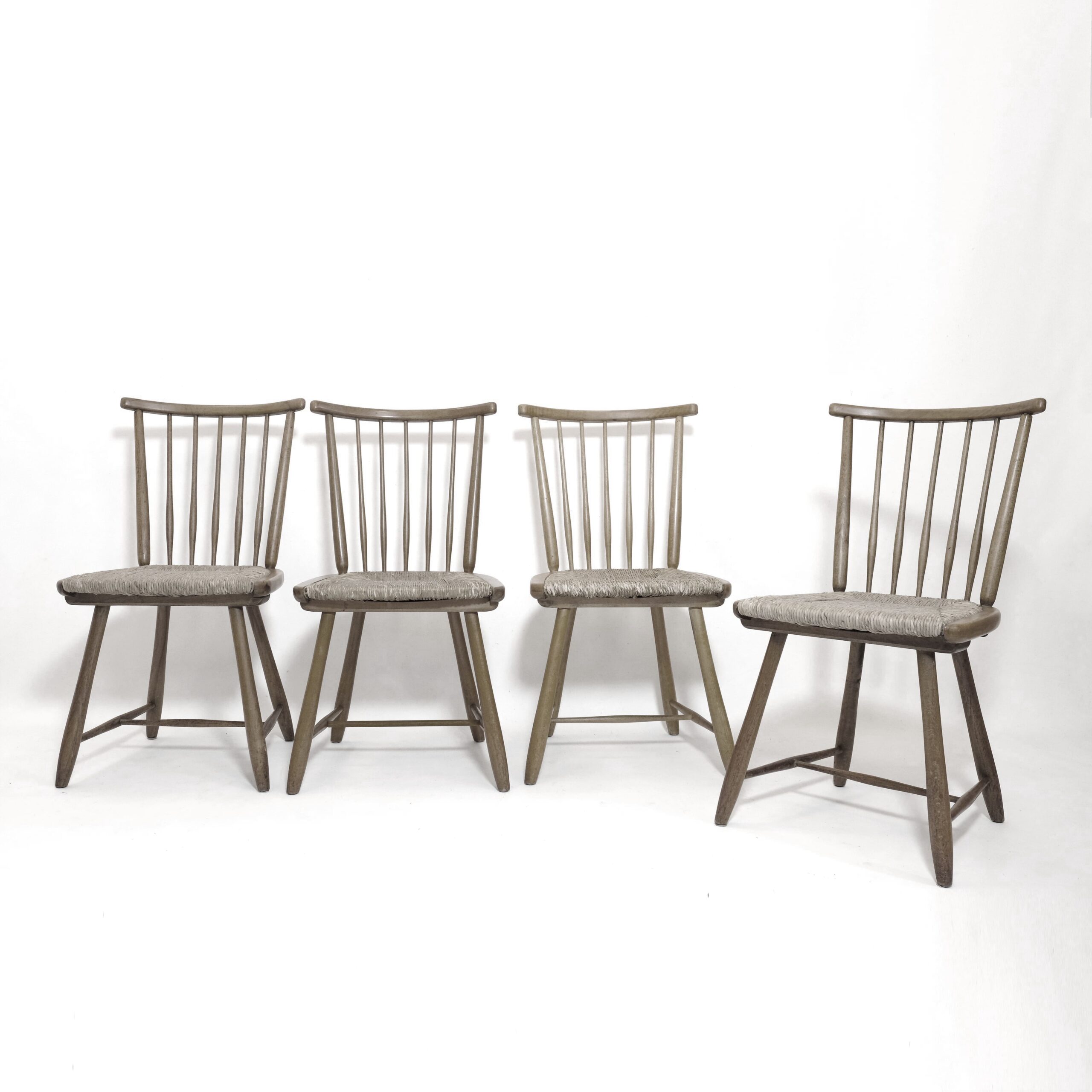 Arno Lambrecht, suite de 4 chaises WKS, 1955.