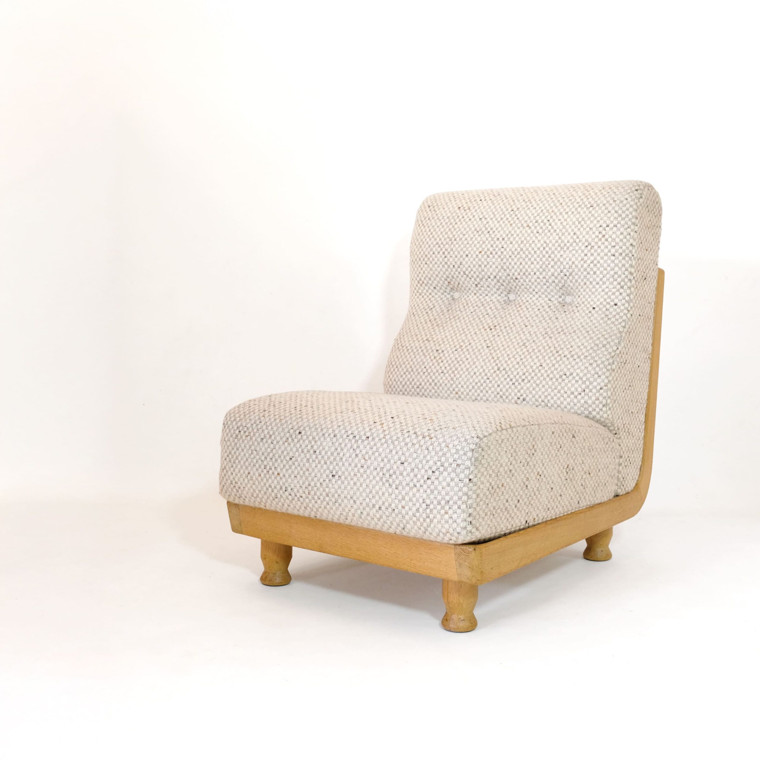 Robert Guillerme & Jacques Chambron, wooden lounge chair.