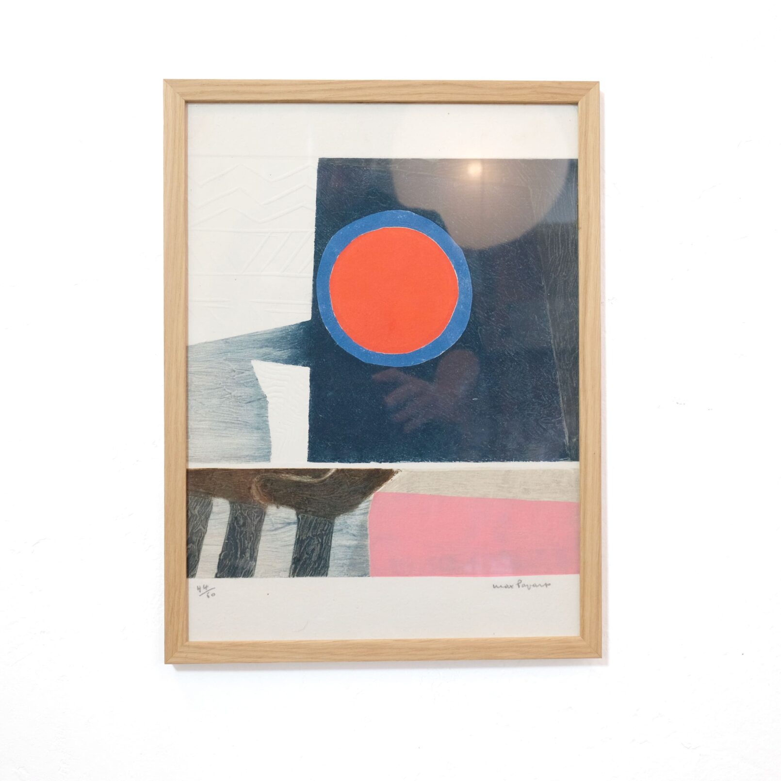 Max Papart , eau forte marouflé no 1.