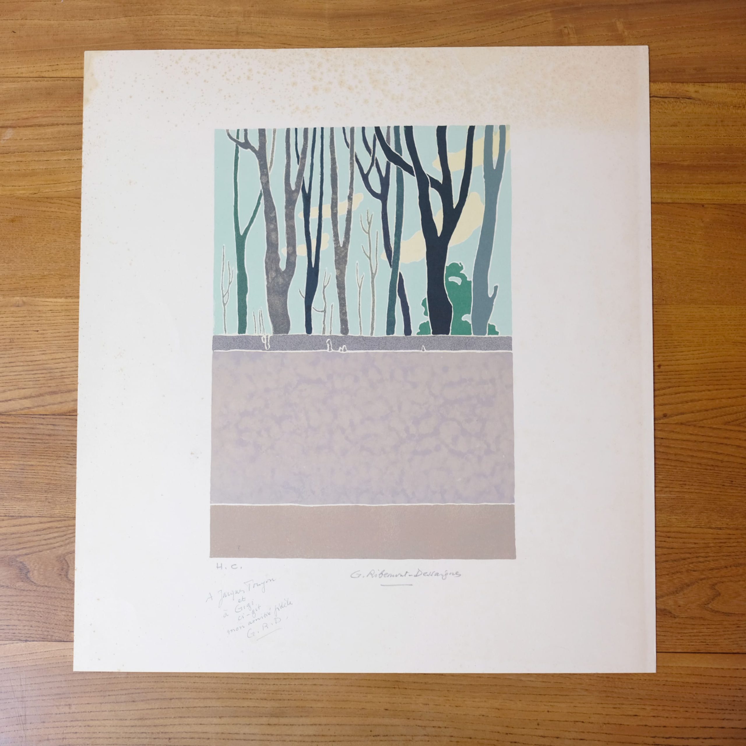 Georges Ribemont-Dessaignes, Arbres, 1967.