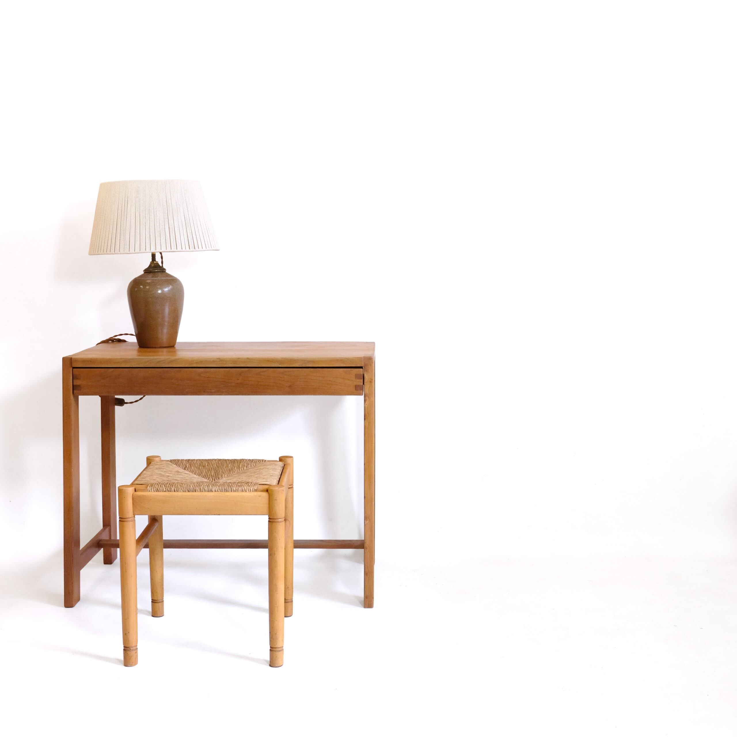 Pierre Chapo, Model B03 Desk in Solid Elm, circa 1980.